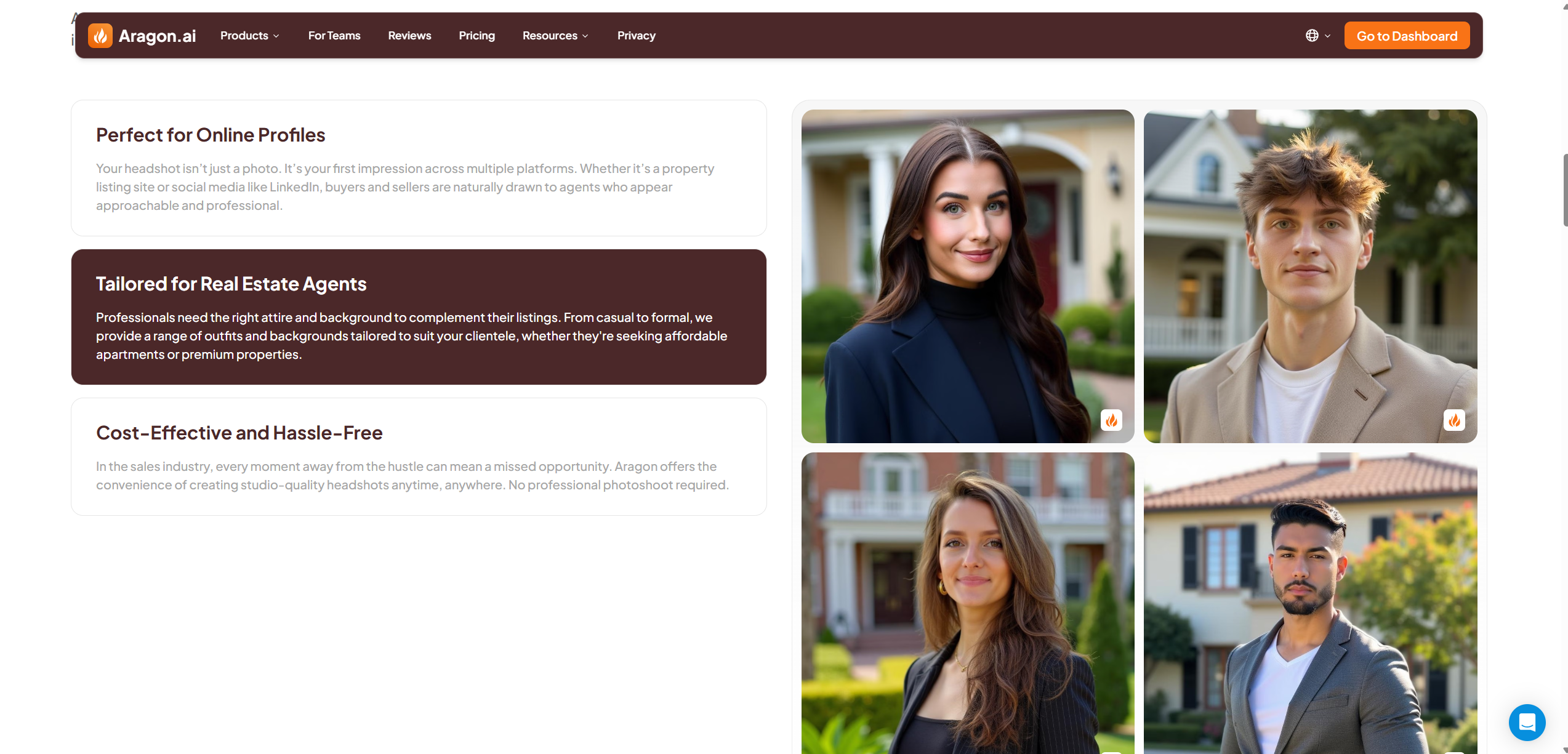 Step-by-step guide to getting professional AI headshots with Aragon