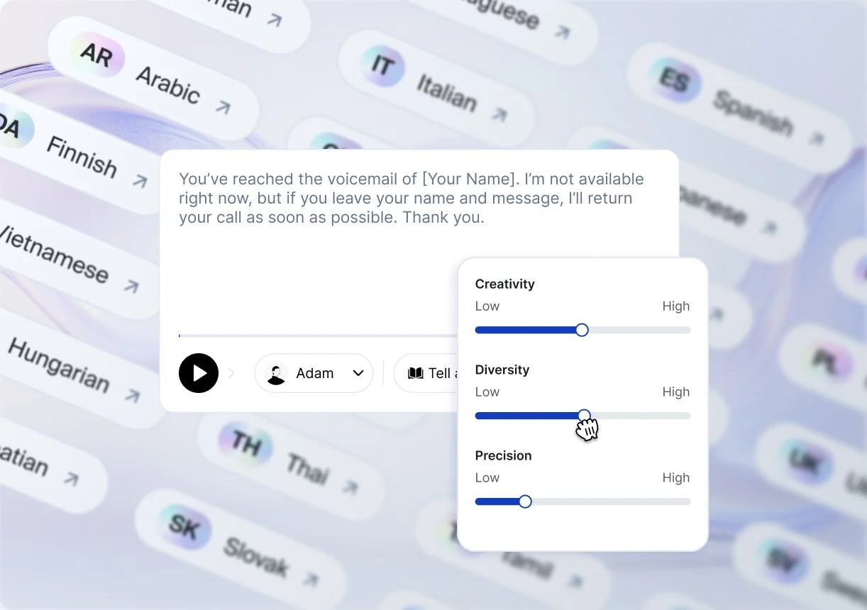 Professional voicemail greeting generator for real estate agents