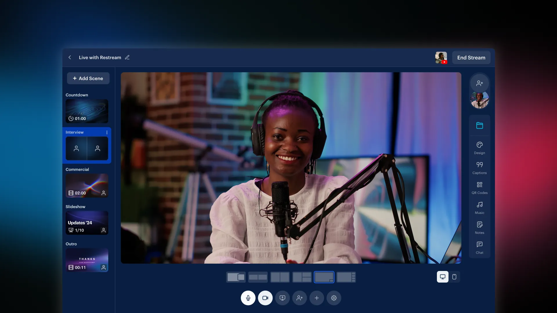 Going live on multiple platforms simultaneously with Restream