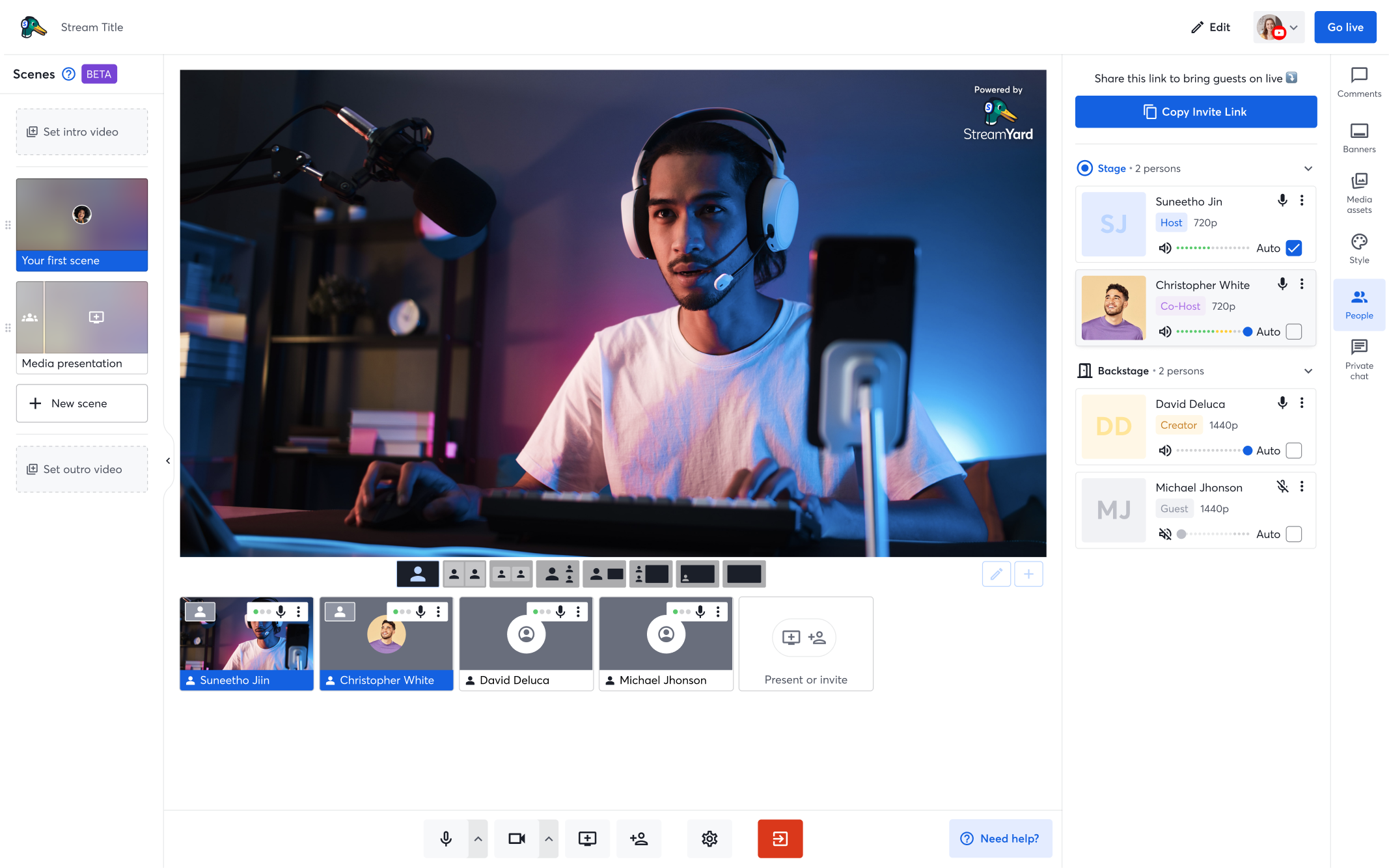 StreamYard multistreaming platform comparison