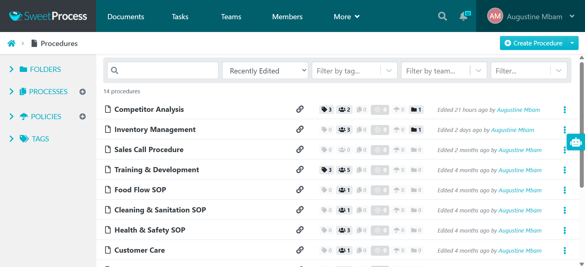 Trainual vs SweetProcess comparison for real estate team training